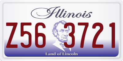 IL license plate Z563721