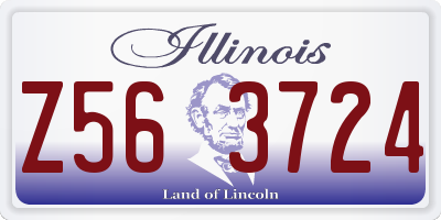 IL license plate Z563724