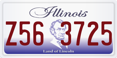 IL license plate Z563725