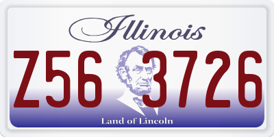 IL license plate Z563726