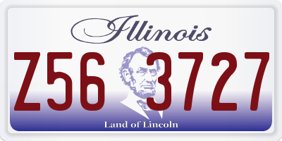 IL license plate Z563727