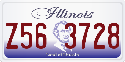 IL license plate Z563728