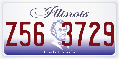 IL license plate Z563729