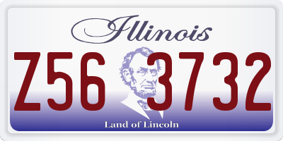 IL license plate Z563732