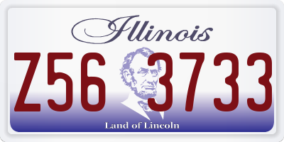 IL license plate Z563733