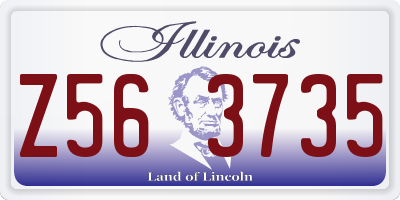 IL license plate Z563735