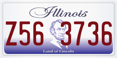 IL license plate Z563736