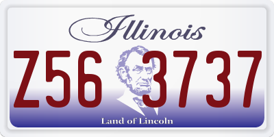 IL license plate Z563737