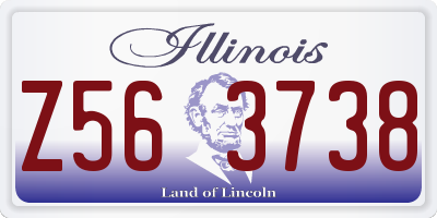 IL license plate Z563738