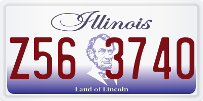 IL license plate Z563740