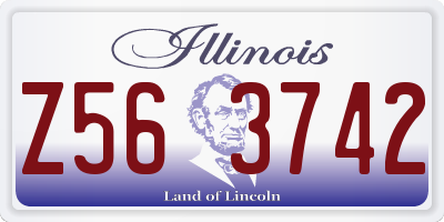 IL license plate Z563742