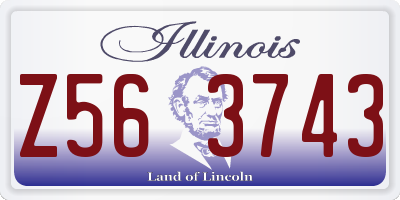 IL license plate Z563743