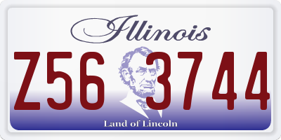 IL license plate Z563744