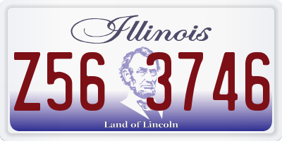 IL license plate Z563746