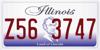 IL license plate Z563747