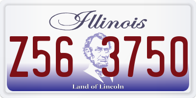 IL license plate Z563750