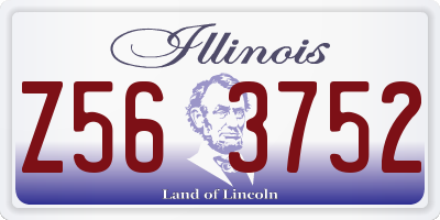 IL license plate Z563752