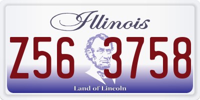 IL license plate Z563758