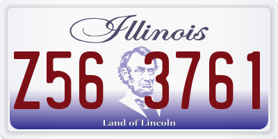 IL license plate Z563761