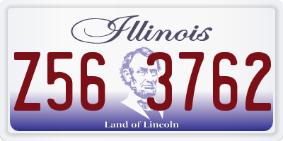 IL license plate Z563762