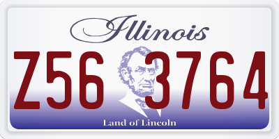 IL license plate Z563764