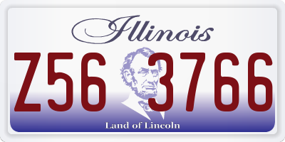 IL license plate Z563766