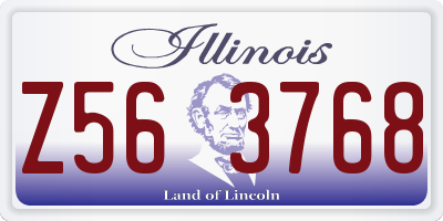IL license plate Z563768