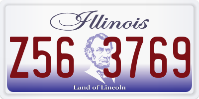 IL license plate Z563769