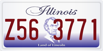 IL license plate Z563771