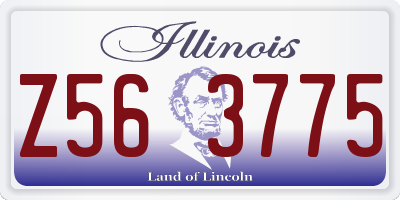 IL license plate Z563775