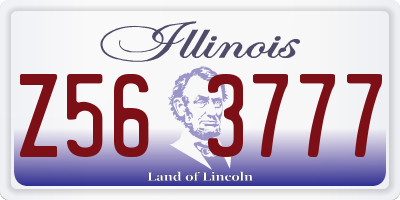 IL license plate Z563777