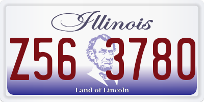 IL license plate Z563780