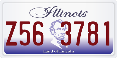 IL license plate Z563781