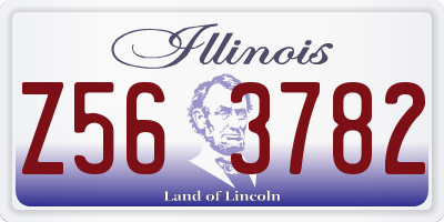 IL license plate Z563782