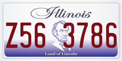 IL license plate Z563786