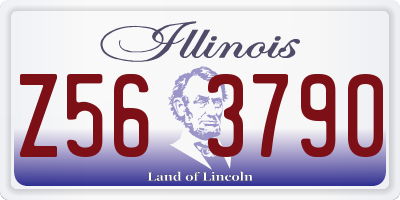 IL license plate Z563790