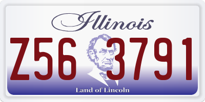 IL license plate Z563791