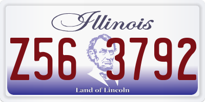 IL license plate Z563792