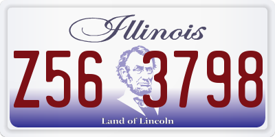 IL license plate Z563798