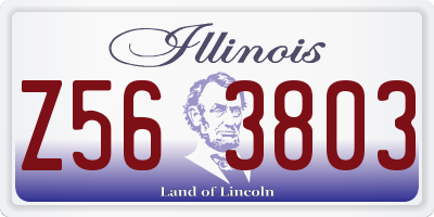 IL license plate Z563803