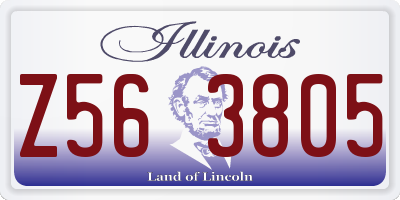 IL license plate Z563805