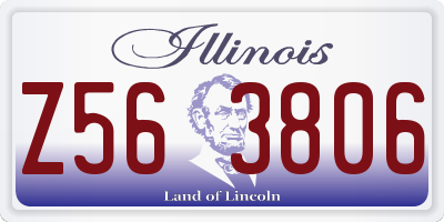 IL license plate Z563806