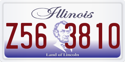 IL license plate Z563810