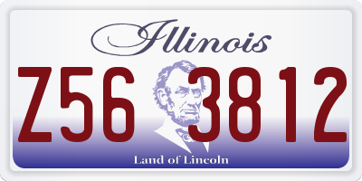IL license plate Z563812