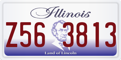 IL license plate Z563813