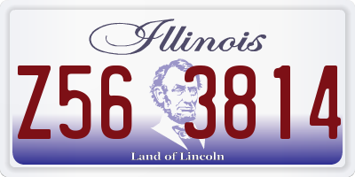IL license plate Z563814