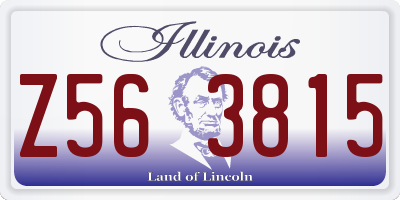 IL license plate Z563815