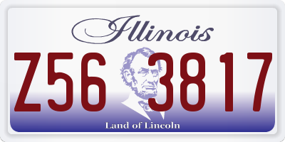 IL license plate Z563817