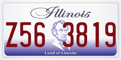 IL license plate Z563819