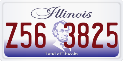 IL license plate Z563825